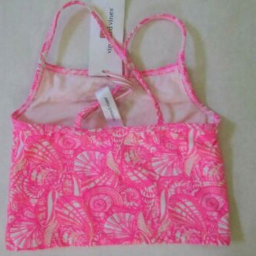 NEW VINEYARD VINES Ruffle Shell Print Tankini TOP - Picture 3 of 6